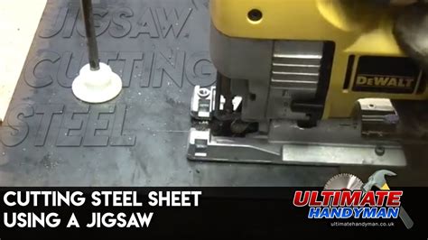 how to cut sheet metal for crafts|cutting sheet metal with jigsaw.